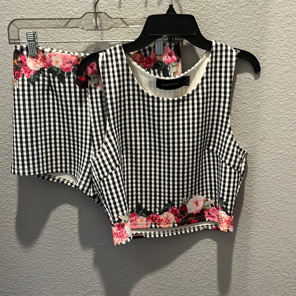 MinkPink matching short set